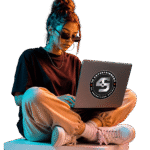 a lady with laptop house of 45 (1)